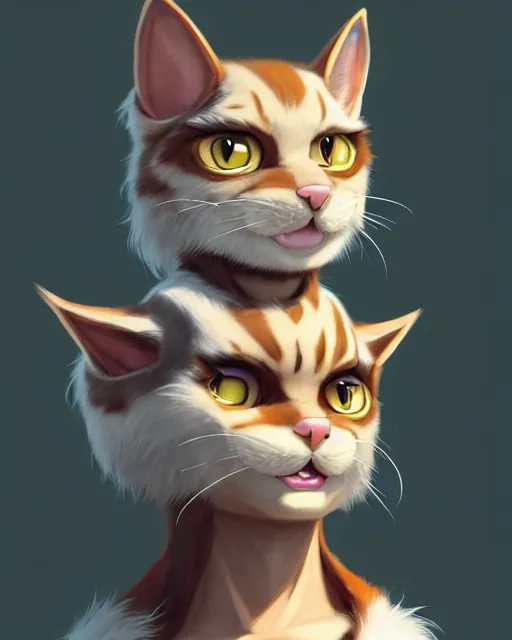 Image similar to character concept art of a male anthropomorphic furry cat | | cute - fine - face, pretty face, key visual, realistic shaded perfect face, fine details by stanley artgerm lau, wlop, rossdraws, james jean, andrei riabovitchev, marc simonetti, and sakimichan, trending on artstation