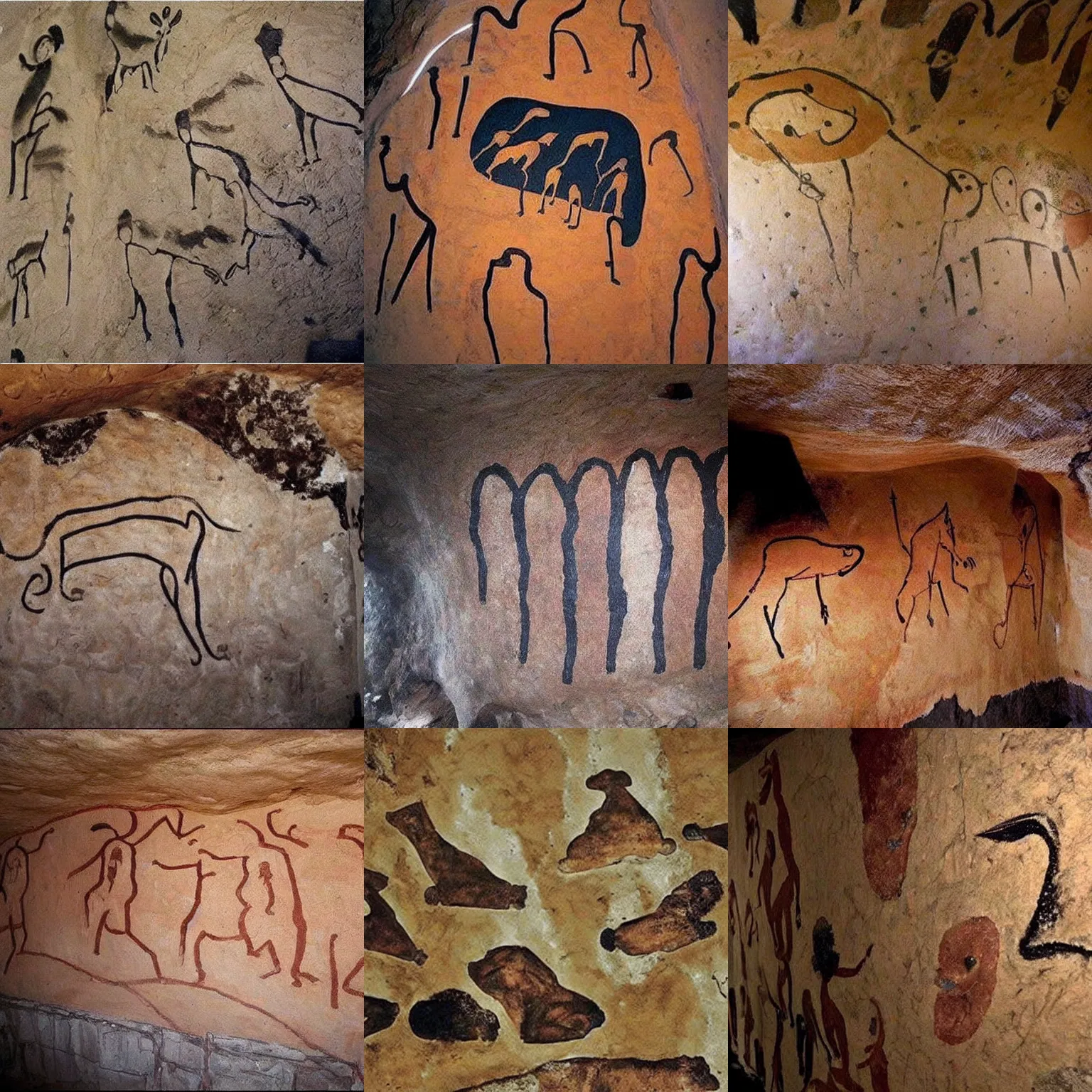 Prompt: Cave-painting!!!!!!!!!!!!!! Cave-painting!!!!!!!!!!!!!! Of (((((((((Donald trump))))))))))
