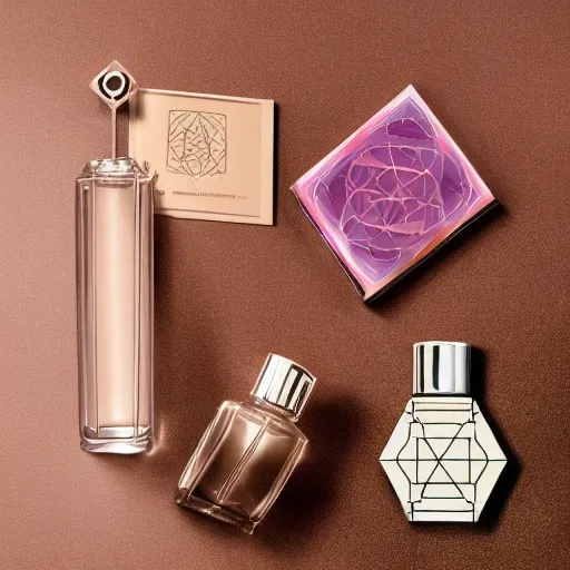 Image similar to sacred geometry perfume advertising