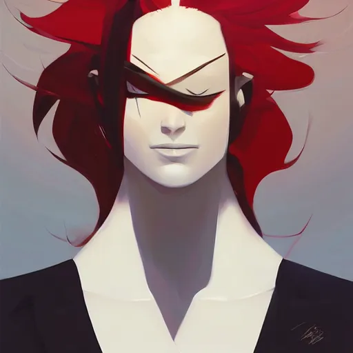 Image similar to face icon stylized minimalist bleach, loftis, cory behance hd by jesper ejsing, by rhads, makoto shinkai and lois van baarle, ilya kuvshinov, rossdraws global illumination