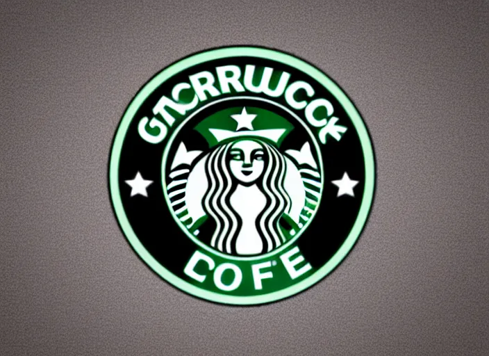 Image similar to starbuck logo disgusting dog