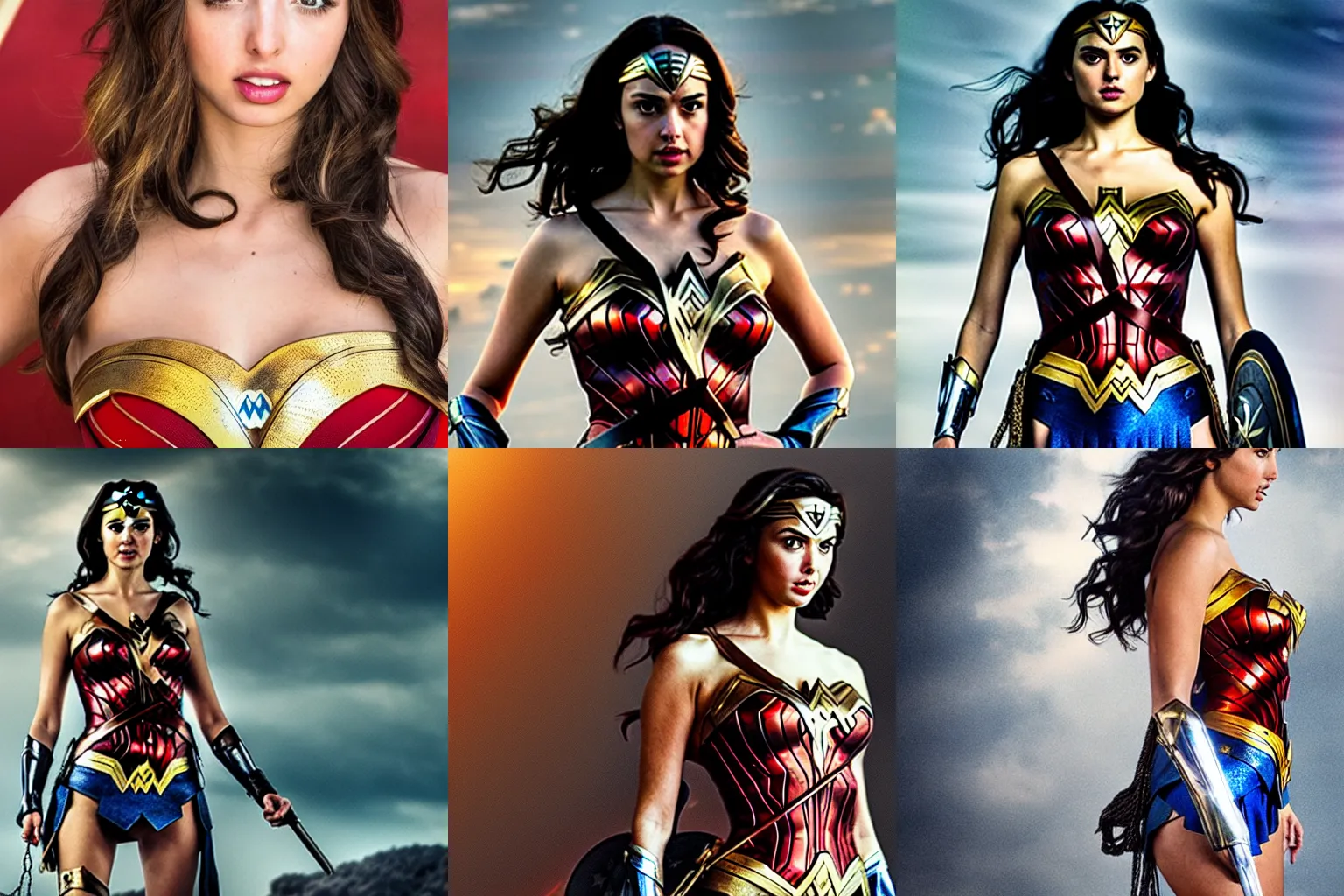 Prompt: Ana de Armas as Wonder Woman.