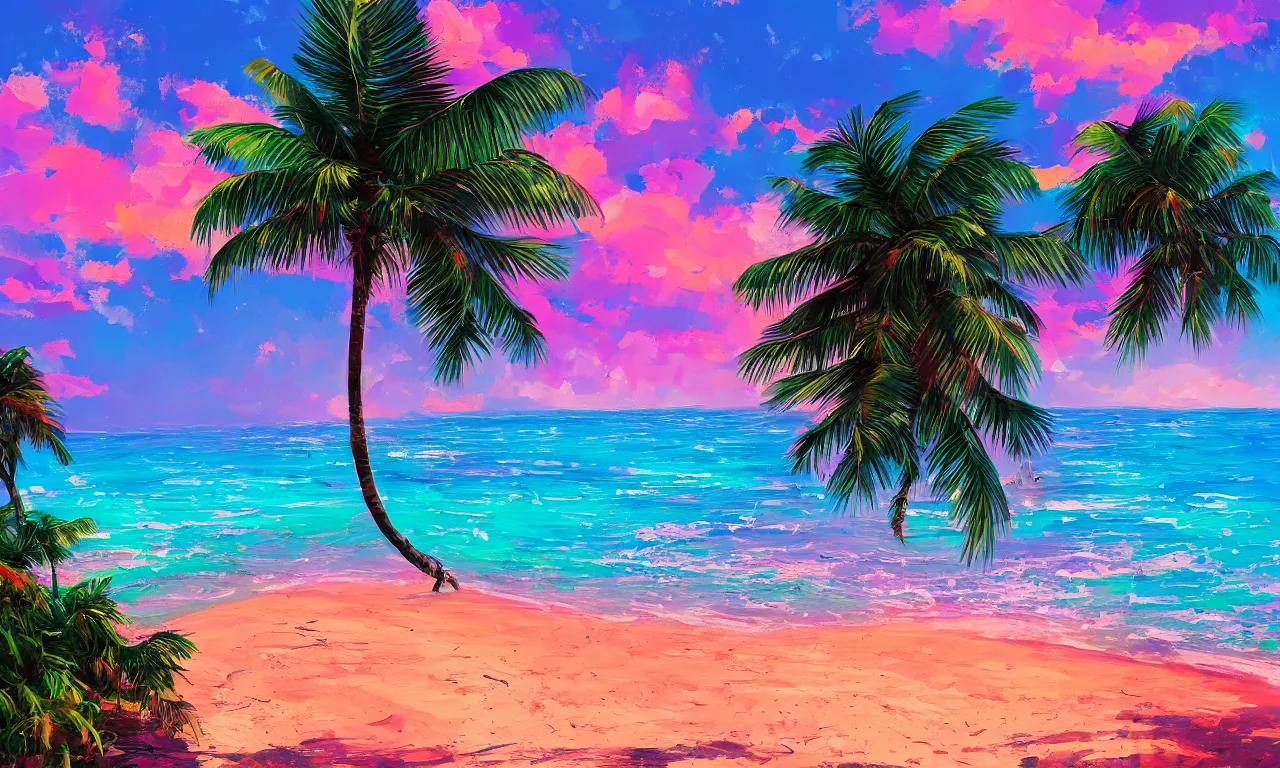 Image similar to paradise beach by alena aenami artworks in 4 k