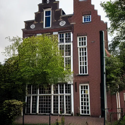 Prompt: an old house in schiedam