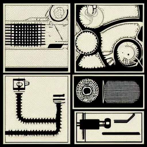 Image similar to intricate minimal mechanical design infographics illustration art by tim doyle