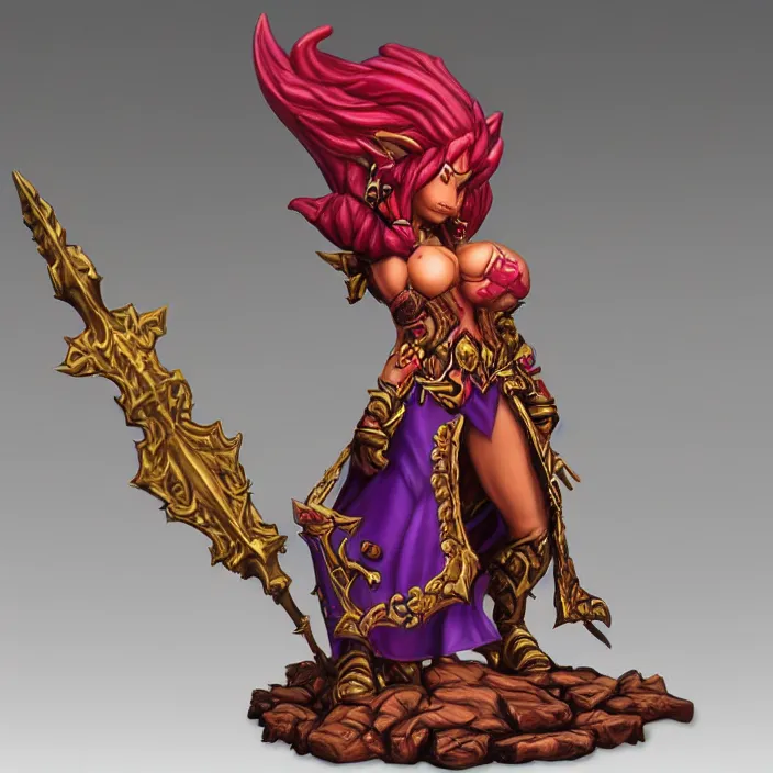 Prompt: alexstrazsa, an world of warcraft portrait of alexstrasza, figurine, detailed