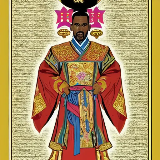 Image similar to r kelly as royal emperor of china