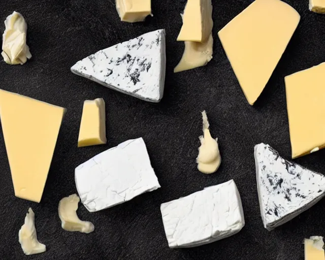 Image similar to incredible strange absurd closeup artwork of androids tasting cheese, finding it very weird but yet tasteful at the same time, weird tasting ritual of cheese products in the style of tim walker fashion photography, also some soft cheese