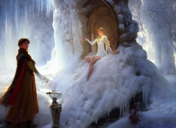 Prompt: portal to frozen hell by vladimir volegov and alexander averin and delphin enjolras and daniel f. gerhartz