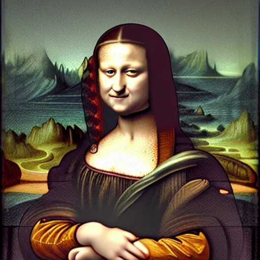 Image similar to Mark Zuckerberg, by Leonardo da Vinci in the style of the Mona Lisa