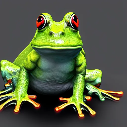 Image similar to japanese kappa frog, ultra realistic, photorealistic, dynamic light, cinematic