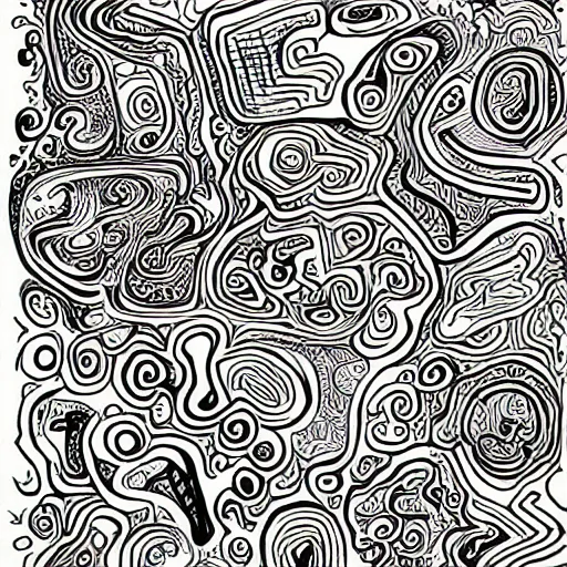 Prompt: psychedelic doodles