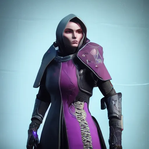 Prompt: portrait of a destiny 2 sad female warlock, 8 k, octane render, ultra detailed, realistic