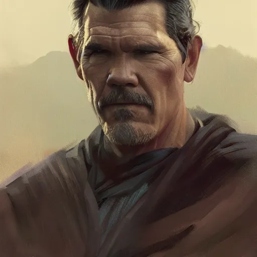 Image similar to A portrait of Josh Brolin, sith, star wars art, art by greg rutkowski, matte painting, trending on artstation