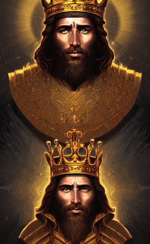 Prompt: The King of Kings, digital art, detailed, trending on artstation