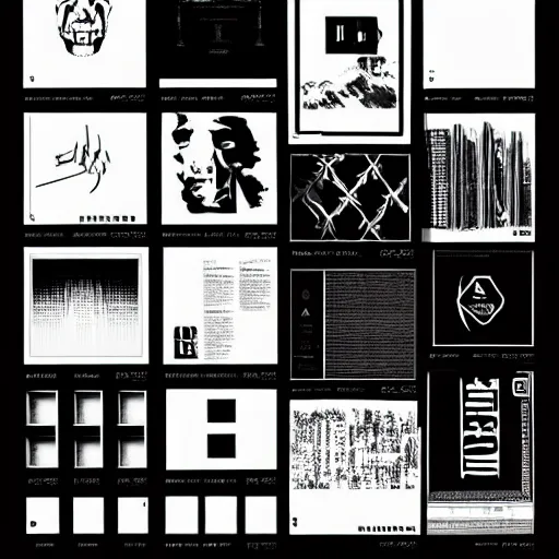 Image similar to black on white graphic design in style of david rudnick, eric hu, guccimaze, acid, y 2 k, 4 k sharpening,