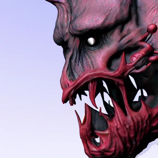 Prompt: scary demon, 3 d rendered, very detailed