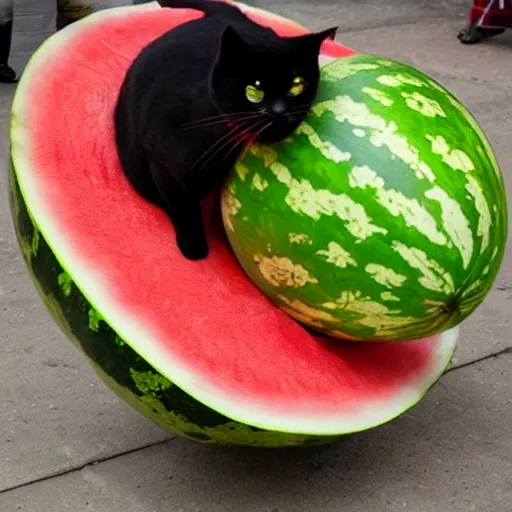 Image similar to watermelon cat