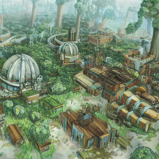 Image similar to Future, plant city, melancholy, game concept art, high detail