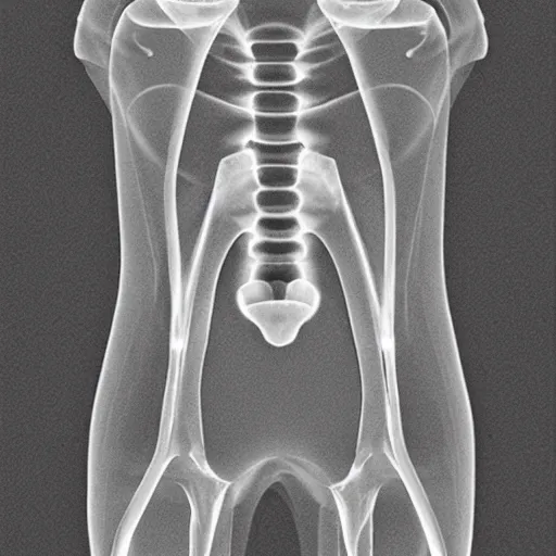 Image similar to X ray photograph of a chronic appendicitis
