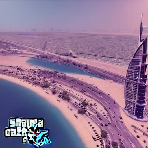 Prompt: gta : dubai, cinematic colors