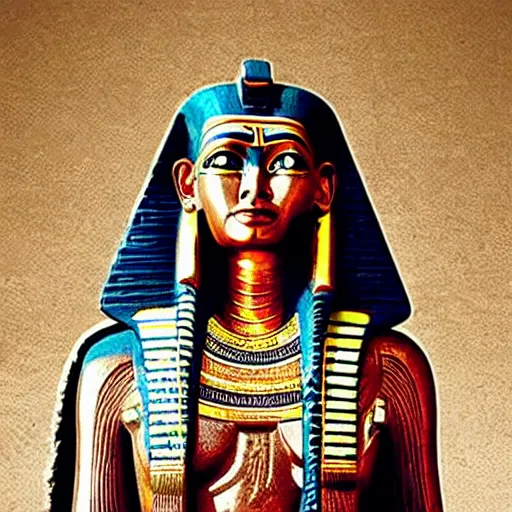 Image similar to johnny depp as the ancient egyptian god osiris