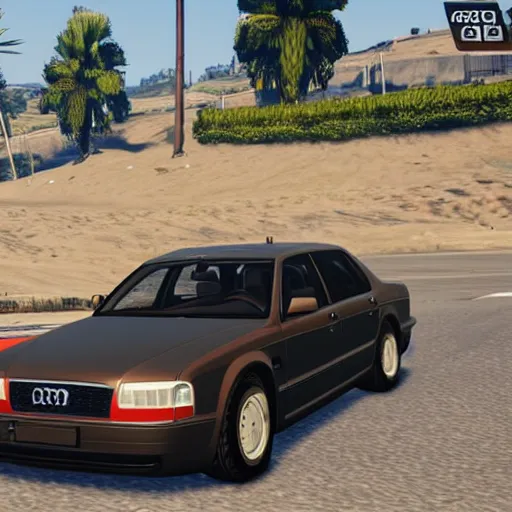 Prompt: gta5 audi a80 b4