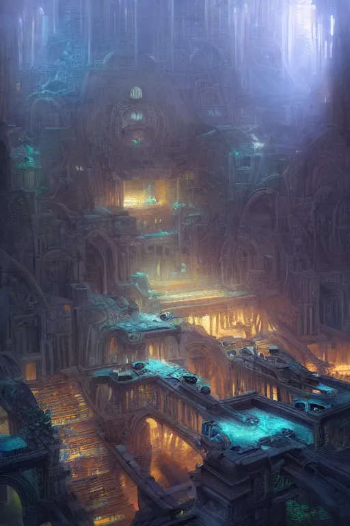 Image similar to marvellous lost city of atlantis, powerfull, intricate, elegant, volumetric lighting, digital painting, highly detailed, artstation, sharp focus, illustration, concept art, ruan jia, steve mccurry