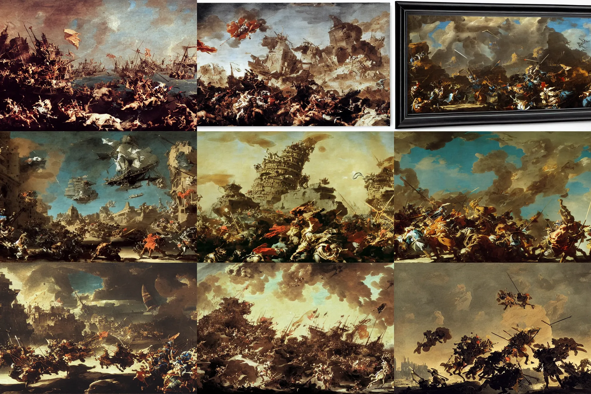 Prompt: cancercells attacking Bespin by Tiepolo