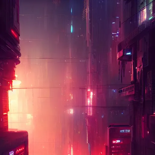 Image similar to a cyberpunk city, deviantart, artstation, by greg rutkowski, highpy detailed, mysterious, night, hyperrealistic