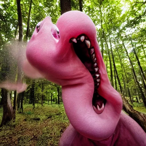 Prompt: national geographic professional photo of lickitung, award winning