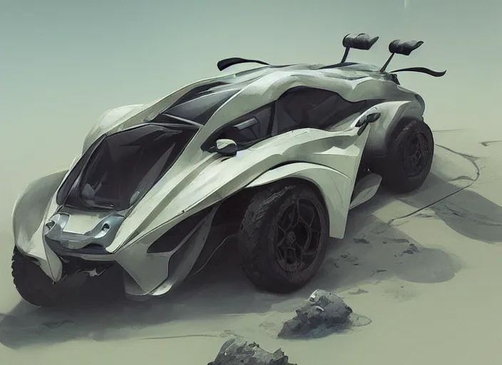 Prompt: a beautiful concept design of a supercar converted into offroad sport. car design by cory loftis, fenghua zhong, ryohei hase, ismail inceoglu and ruan jia. volumetric light, detailed, rendered in octane