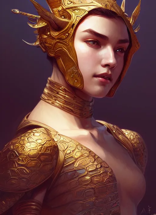 Prompt: young dragon turtle commander, intricate, elegant, highly detailed, digital painting, artstation, concept art, smooth, sharp focus, illustration, art by artgerm and greg rutkowski and alphonse mucha, 8 k