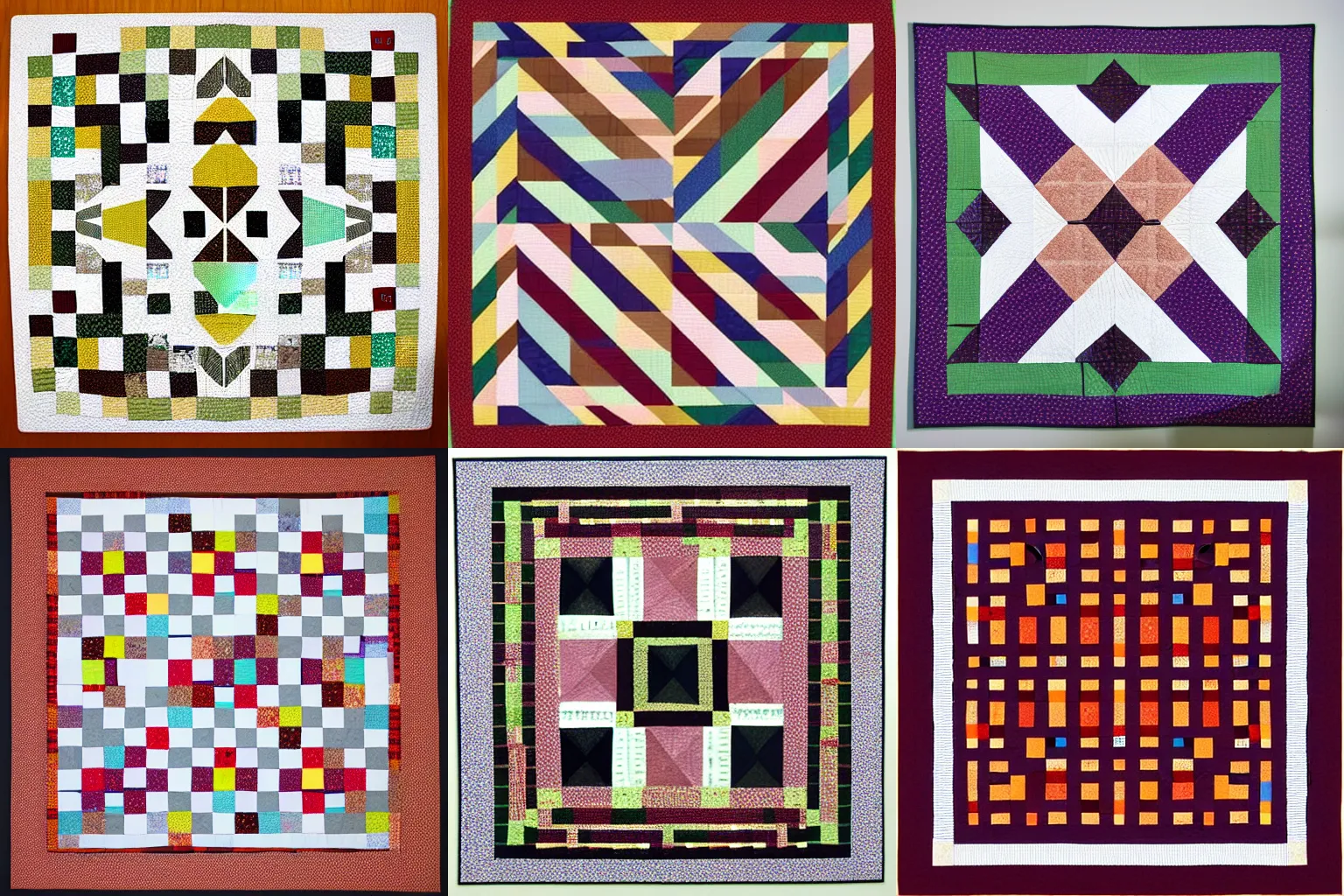 Prompt: wall quilt by Roger Penrose