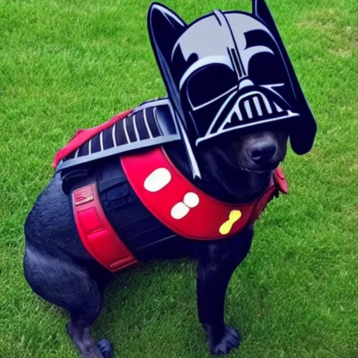 Image similar to dog vader