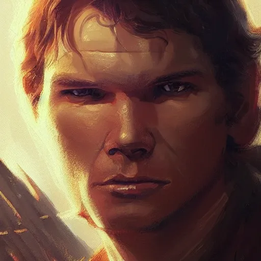 Image similar to portrait of a man by greg rutkowski, han solo, star wars expanded universe, he is about 3 0 years old, highly detailed portrait, digital painting, artstation, concept art, smooth, sharp foccus ilustration, artstation hq