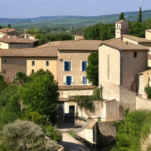 Prompt: lourmarin