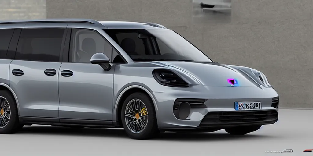 Image similar to “2021 Porsche Minivan, ultra realistic, 4K, high detail”