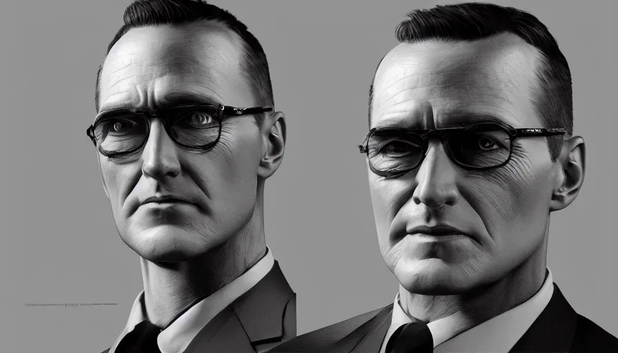 Prompt: Portrait of d.b. cooper, hyperdetailed, artstation, cgsociety, 8k