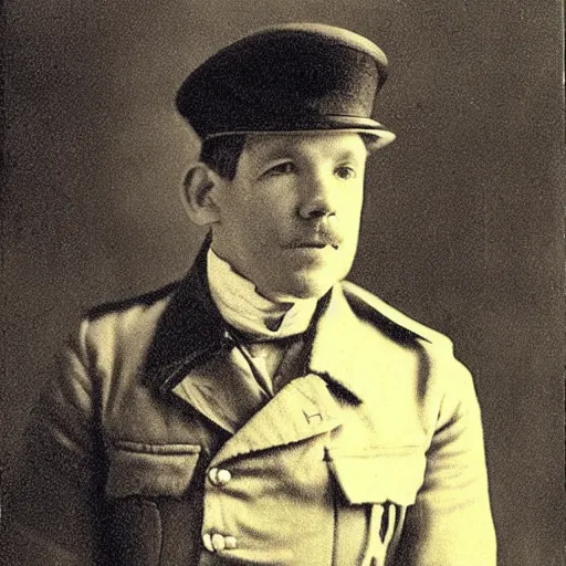 Prompt: thirty years old lee evans as a ( ( sad ) ), ( ( whimsical ) ) 1 9 th century eastern european postman / no facial hair. detailed soft focus interesting lights, portrait by velasquez