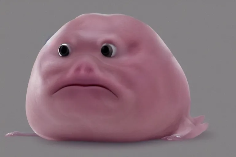 a blob fish getting anxious at a job interview,, Stable Diffusion