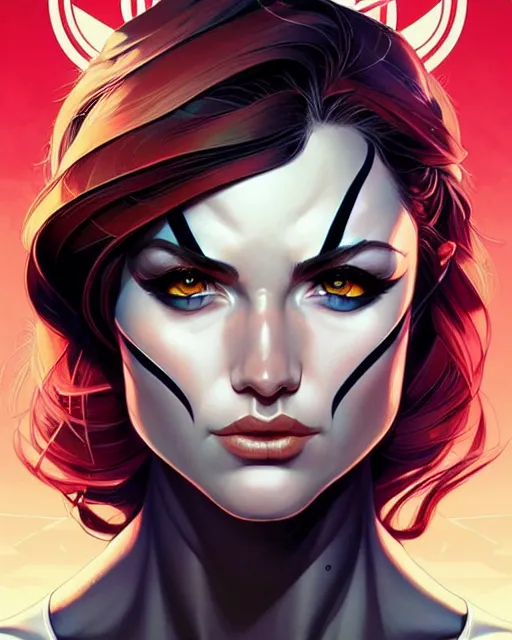 Image similar to artgerm, joshua middleton and sandra chevrier comic cover art, headshot male lizard person, symmetrical eyes, scales, beautiful, rim lighting, vivid colors