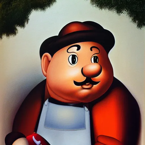 Image similar to Painting of Luigi by Botero