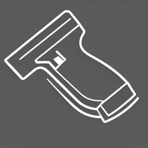 Image similar to pistol icon, anime, discord, simplistic design, minimalistic