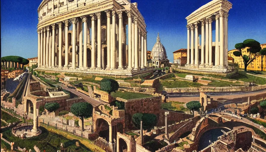 Image similar to Rome by Kelly Freas