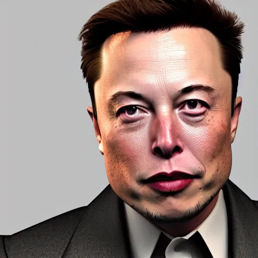 Image similar to Elon Musk 3D render