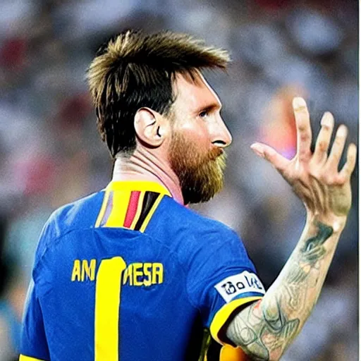 Prompt: messi as the terminator