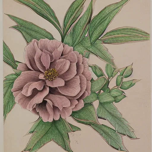 Prompt: the finest lithographic botanical illustration of a floral skeleton, pastel palette, by Elizabeth Twinning