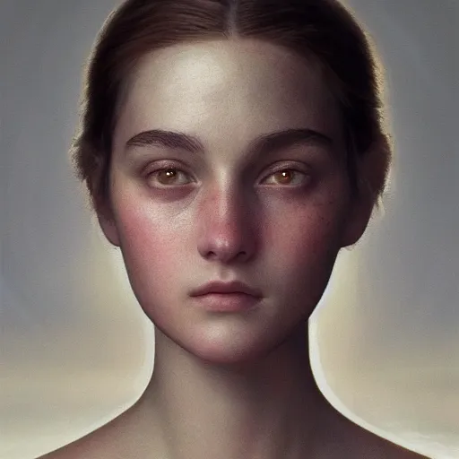 Image similar to photo portrait of a beautiful emotional female in soft light, symmetrical, centered, by edward robert hughes, annie leibovitz and steve mccurry, david lazar, jimmy nelsson, greg rutkowski, breathtaking, 8 k resolution, extremely detailed, beautiful, establishing shot, artistic, hyperrealistic, beautiful face, octane render