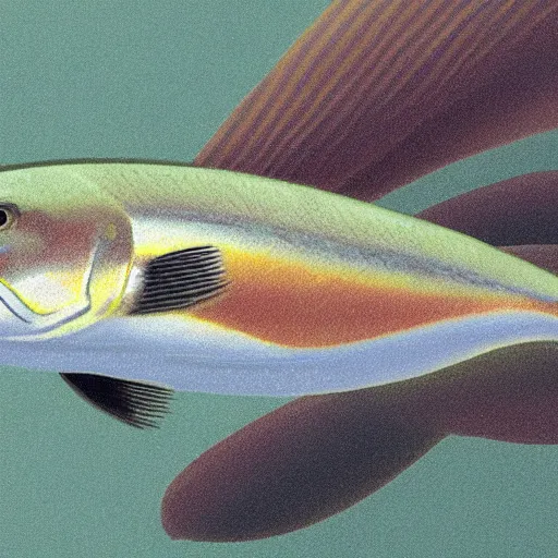 Prompt: illustration of a barracuda